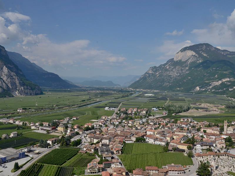 Ausblick auf Salurn und das Etschtal