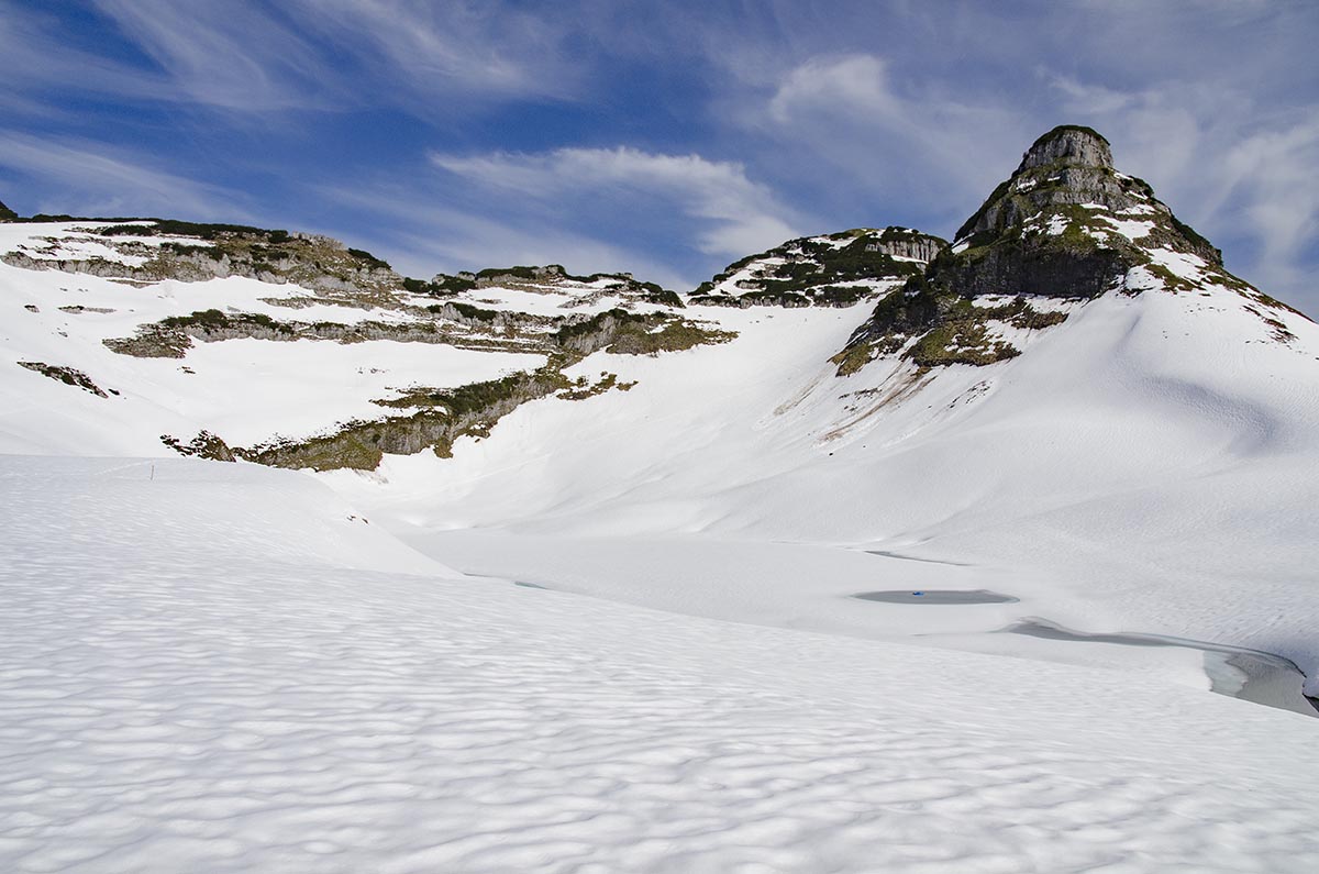 verschneiter Augstsee