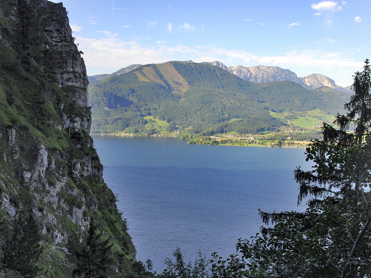 Blick zum Höllengebirge